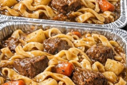 Thumbnail for Slow Cooker 3-Ingredient Beef Stew Noodles
