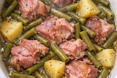 Thumbnail for Slow Cooker Amish Ham and Green Beans